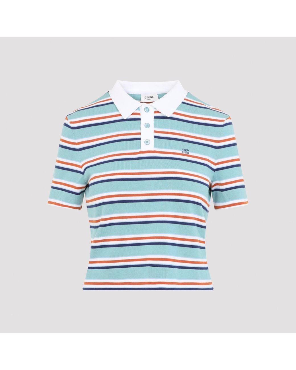 Céline Blue Polo Sweater