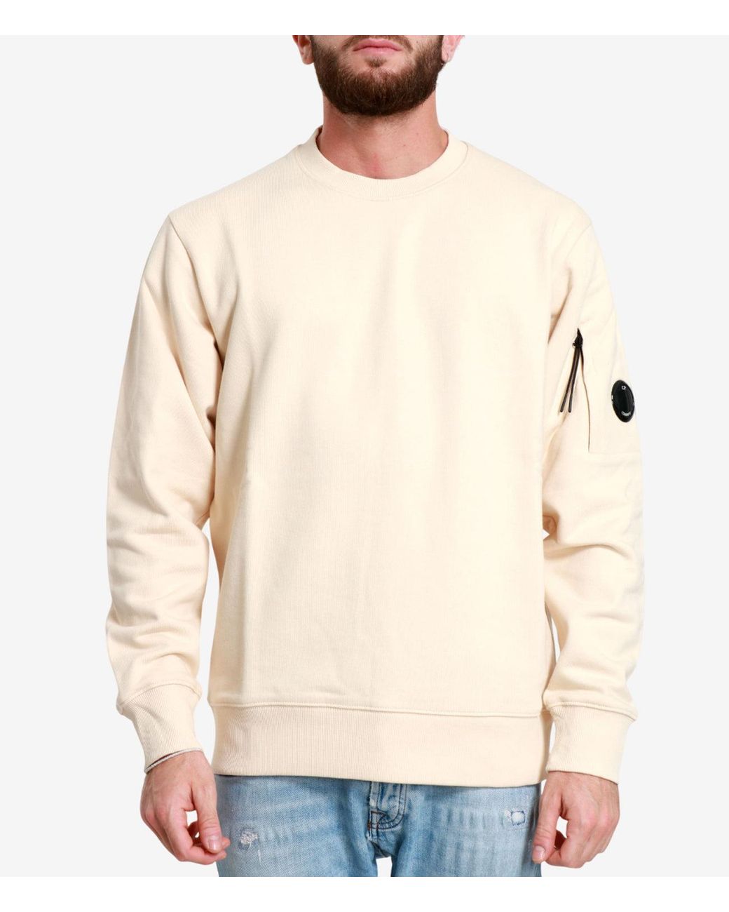 C P Company Natural Sweaters for men