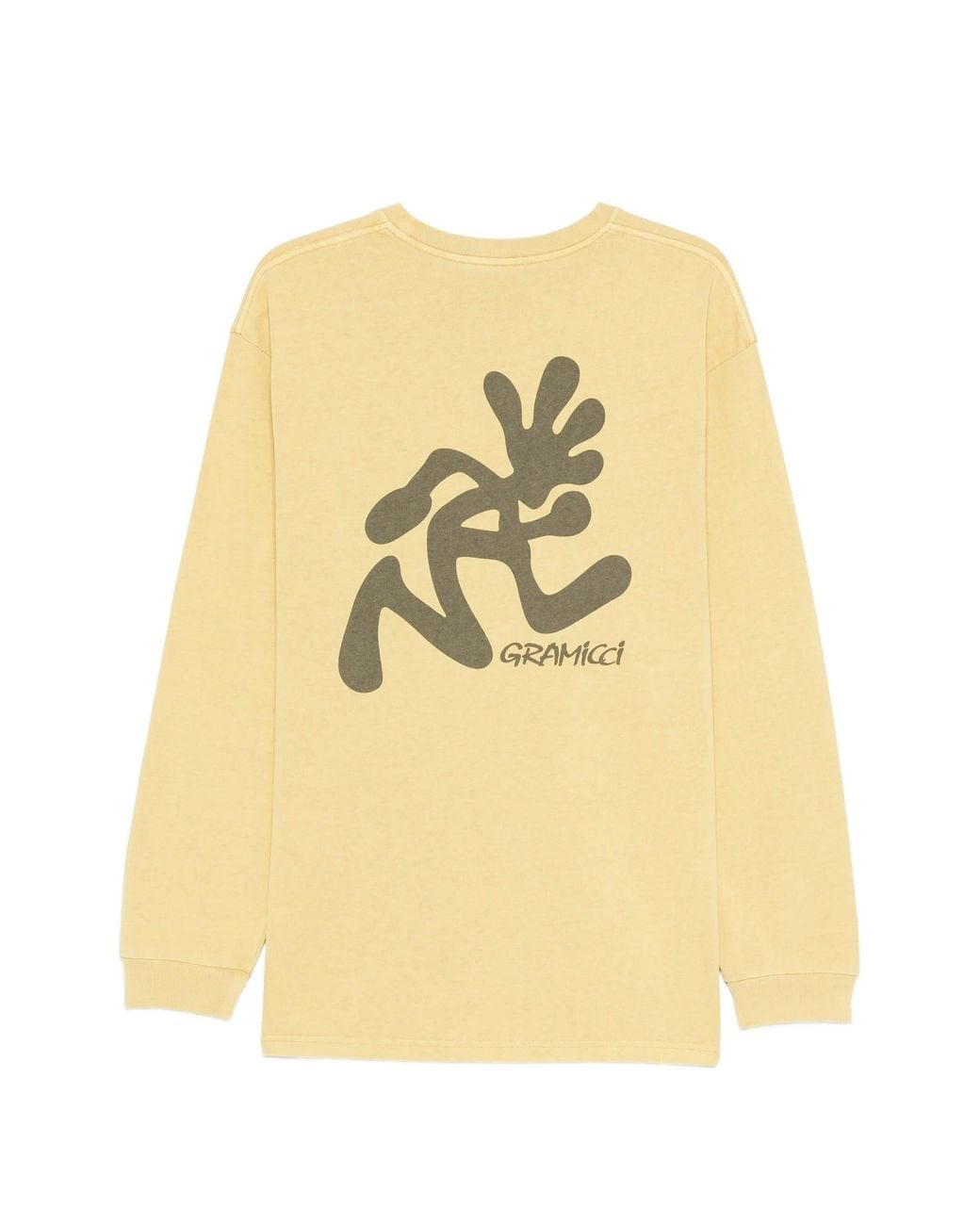 Gramicci Yellow Running L/S Tee Pigment Dyed