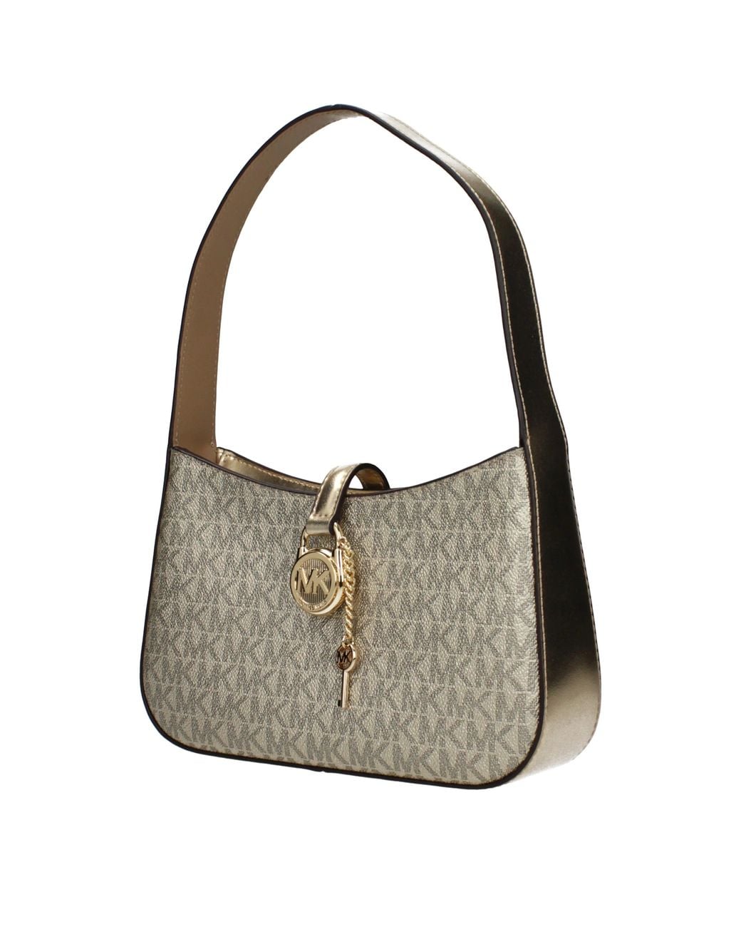 Michael Kors Gray Lyra Handbag Fabric/Pale