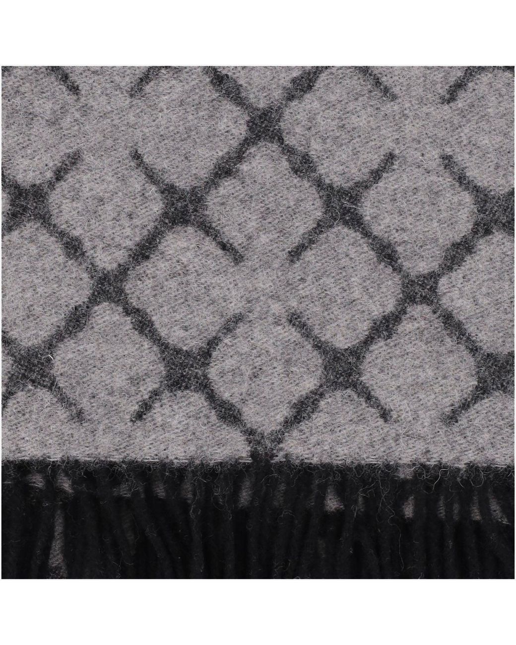 By Malene Birger Gray Scarf Ortega Light Wool And Cashmere Melange