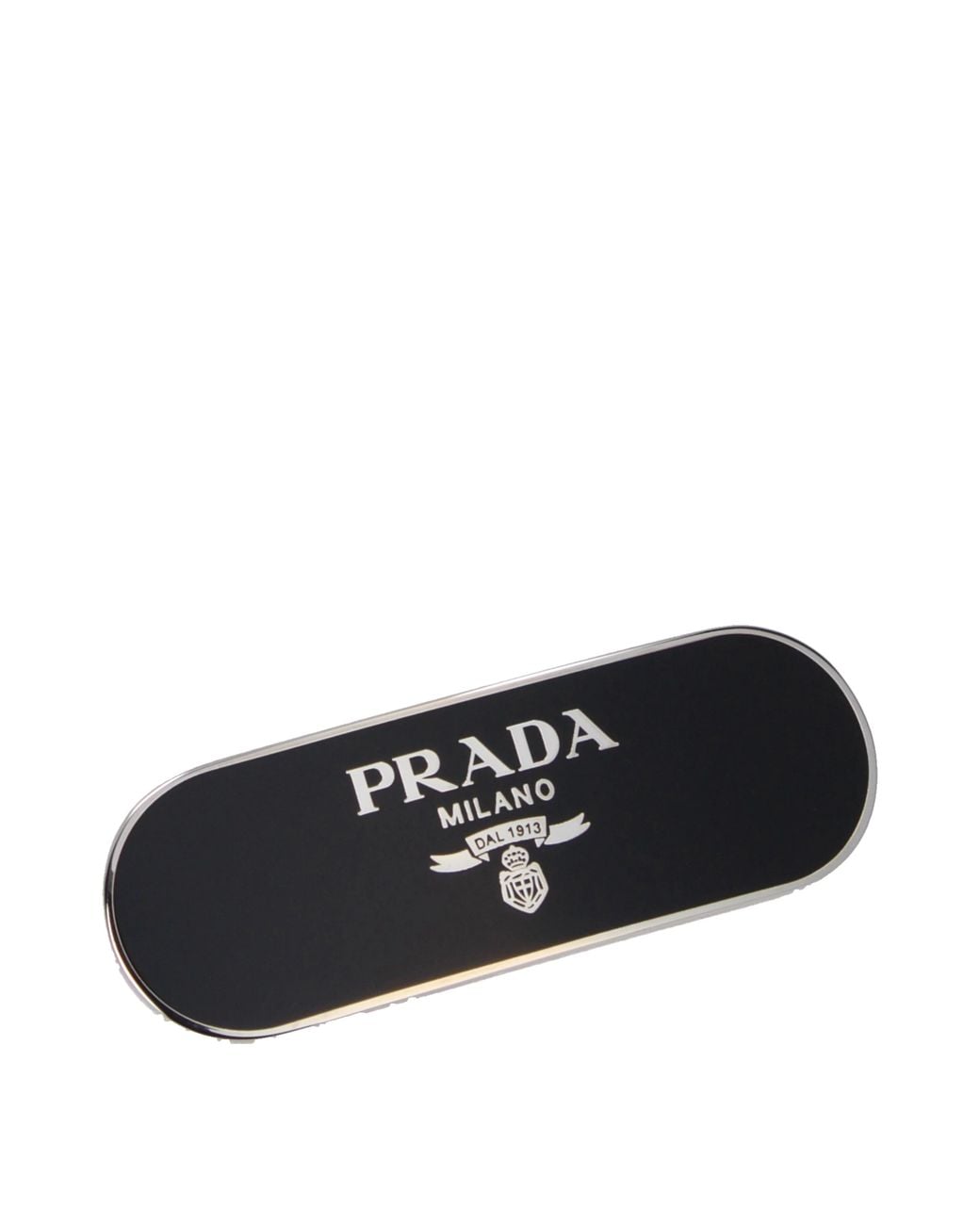 Prada Black Hair Accessories Steel