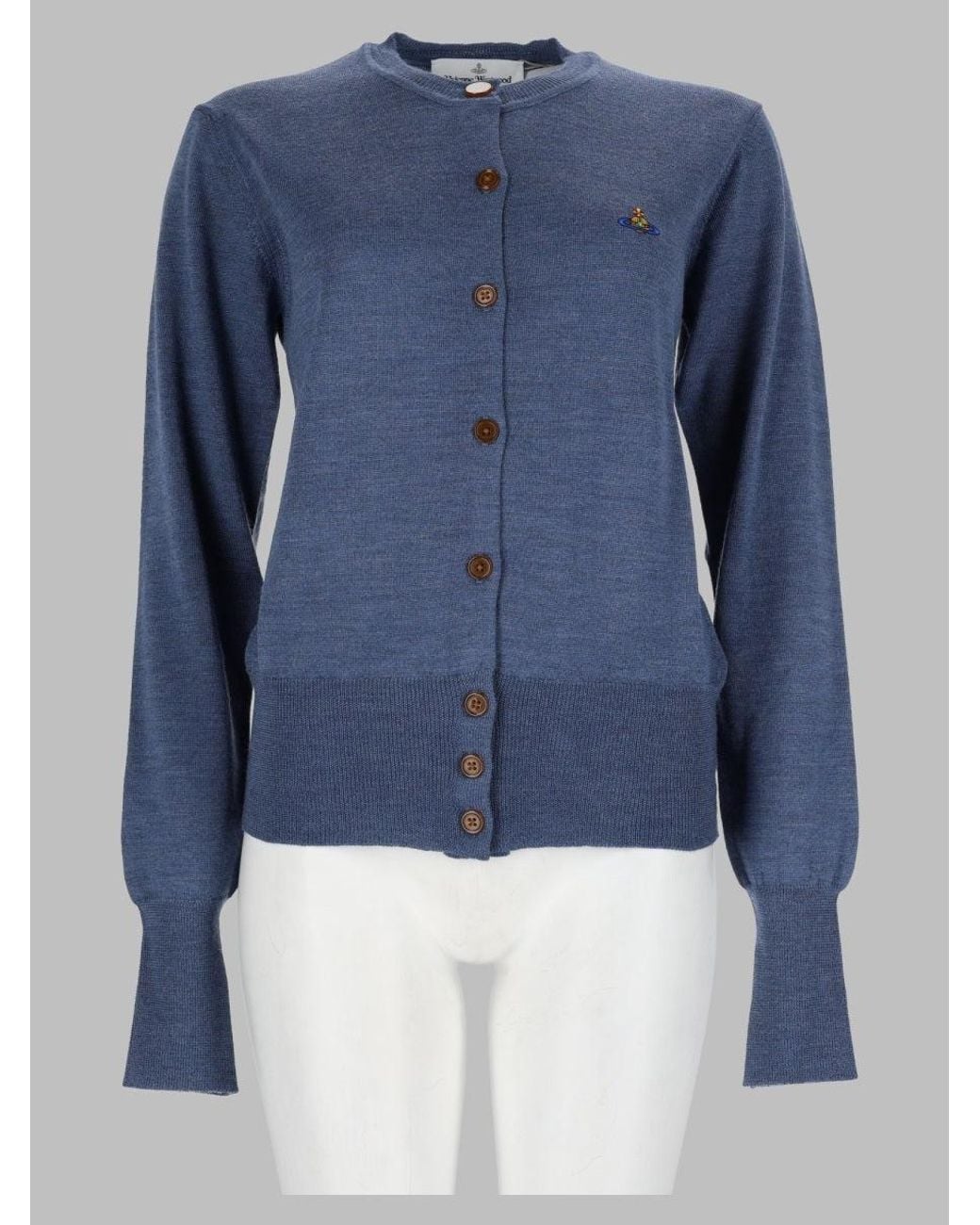 Vivienne Westwood Blue 100% Wool Sweater