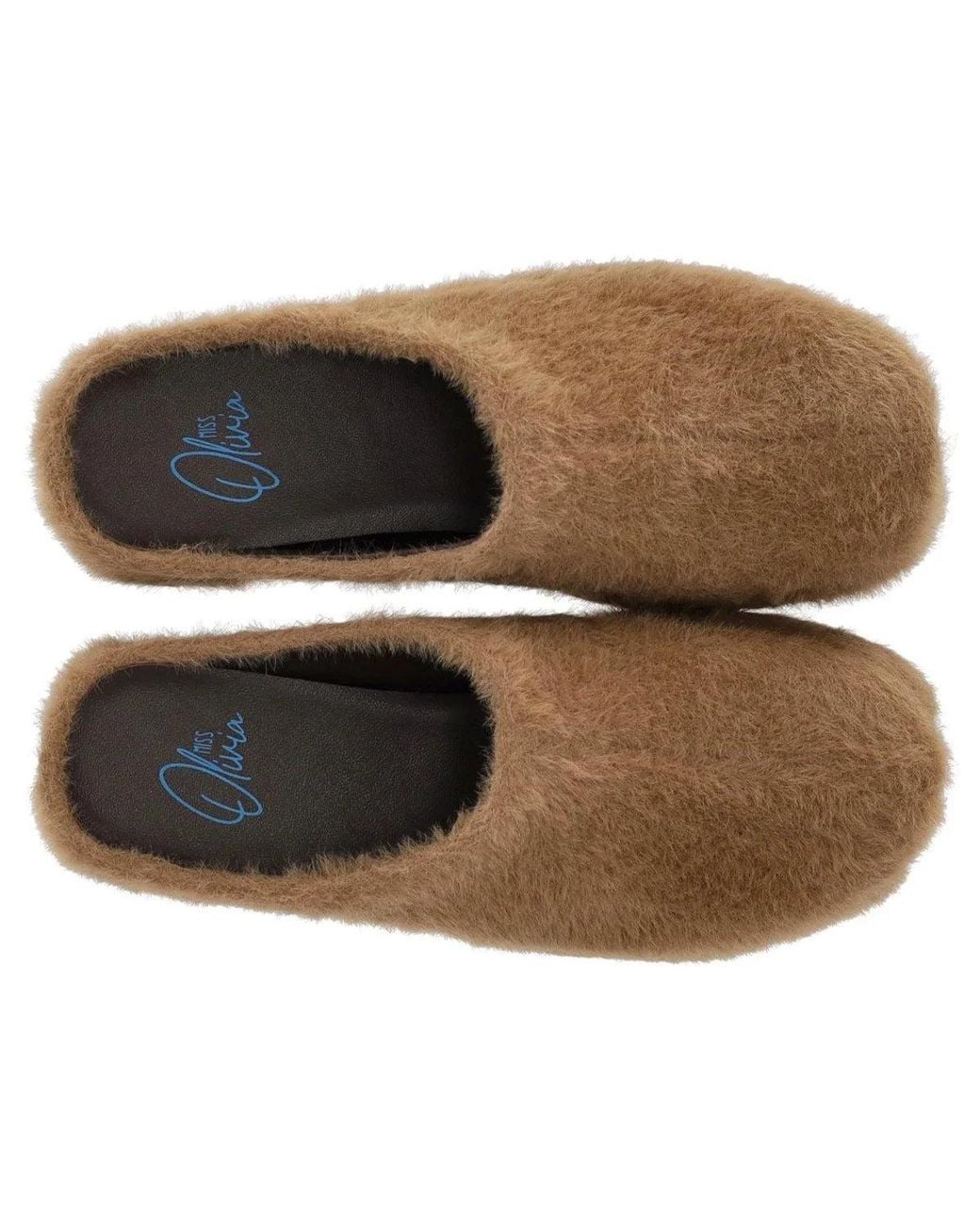 MISS OLIVIA Brown Carola Mohair Clog