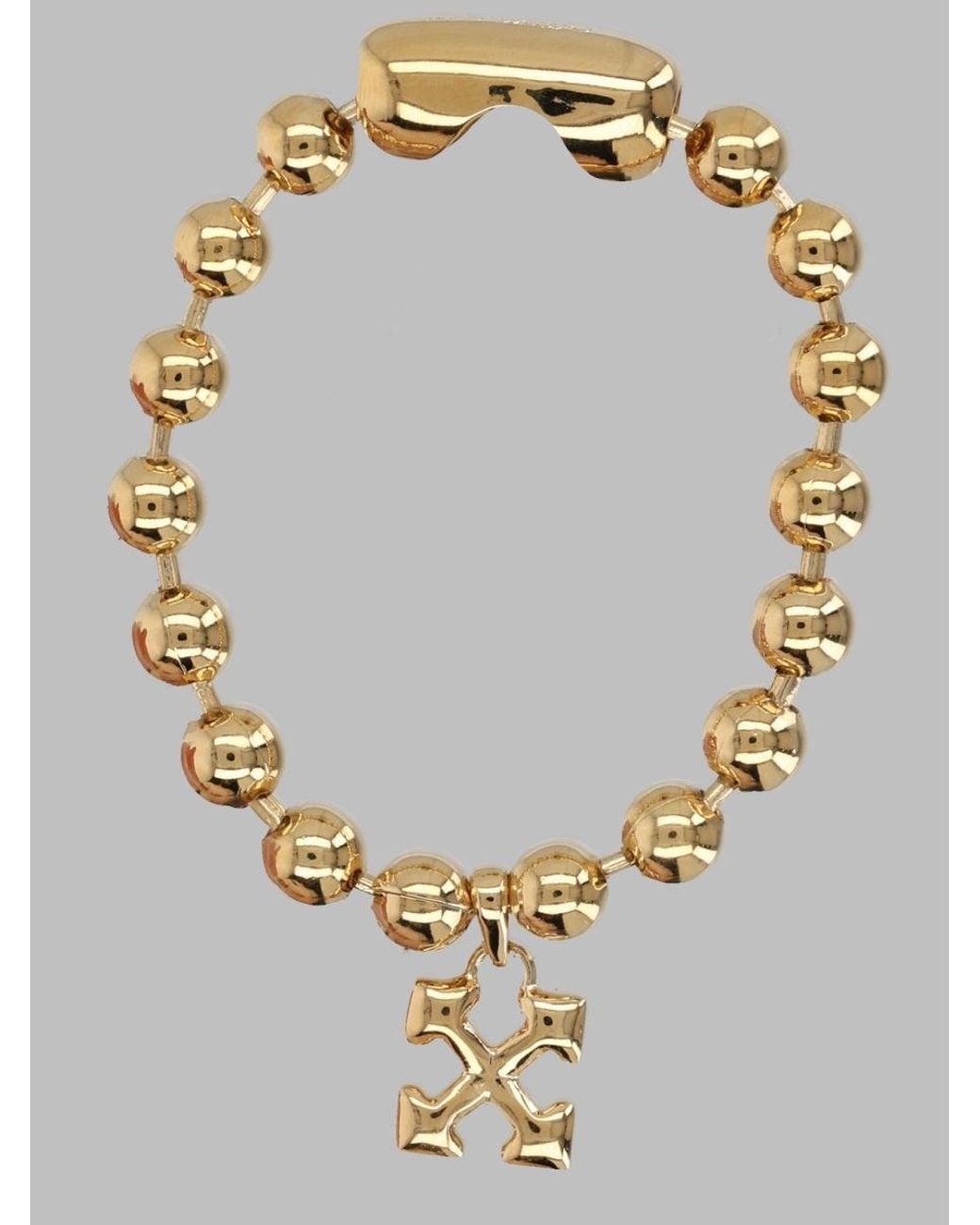 Off-White c/o Virgil Abloh Metallic Bracelet Arrow Ball Brass Bracelets
