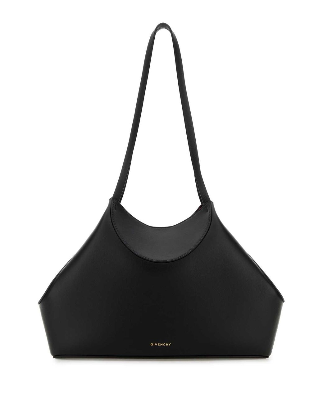 Givenchy Black Leather Small Facet Shoulder Bag