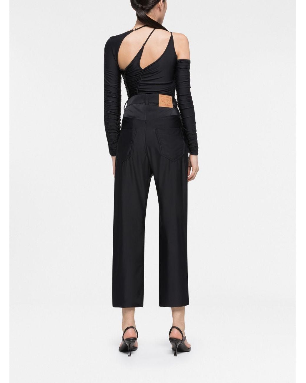 Az Factory By Ester Manas Black Cut-out Long Sleeve Top