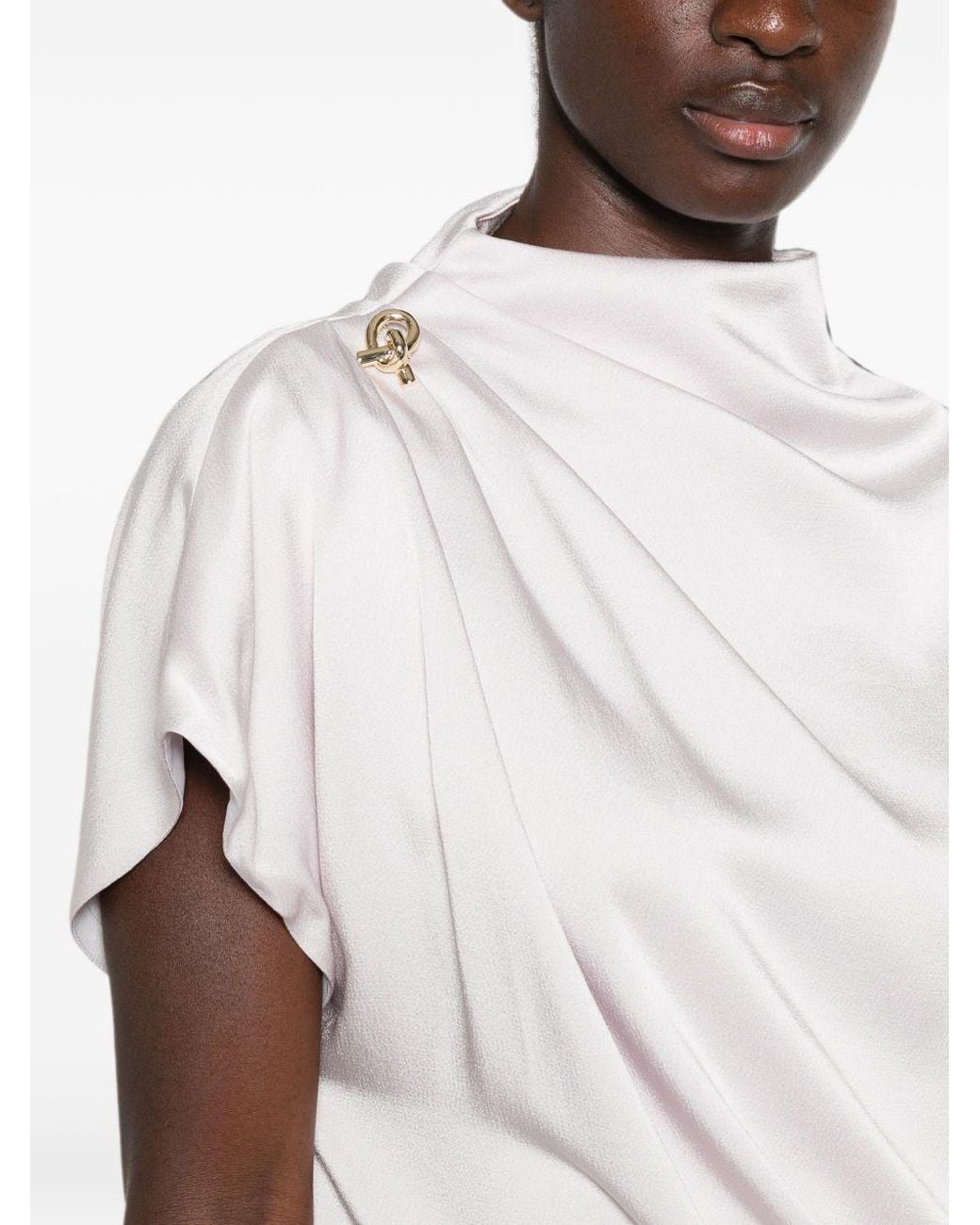 Fabiana Filippi White Draped Top