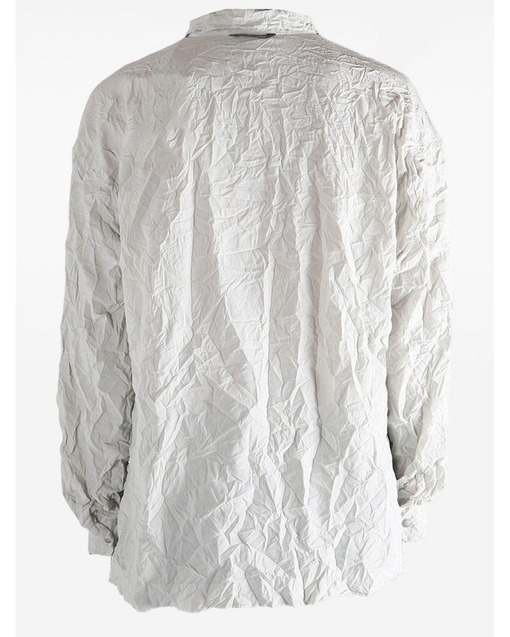 And Wander Gray Nylon Shirt With Ruffled Details