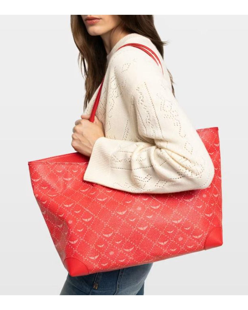 Zadig & Voltaire Red Z Shopper Monogram