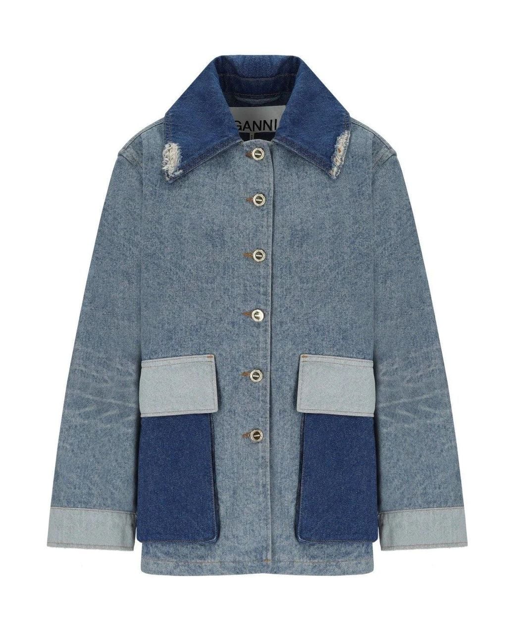 Ganni Blue Vintage Denim Jacket