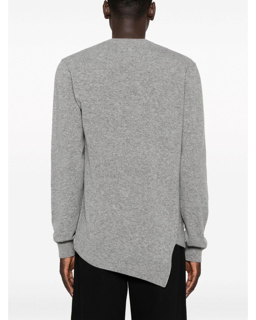 Comme des Garçons Gray Wool Sweater for men