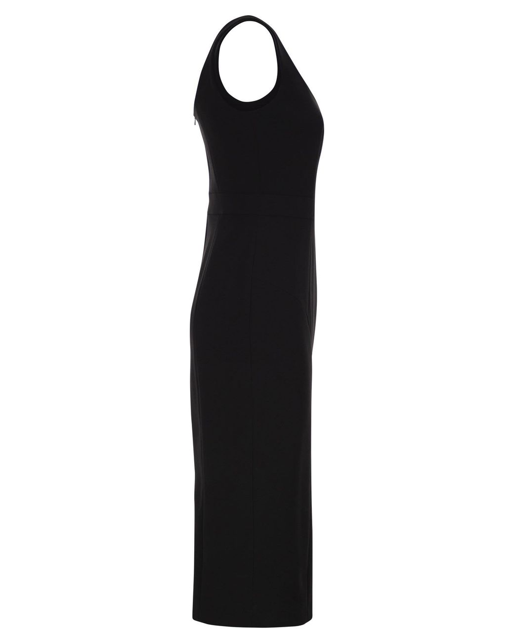 Max Mara Black Mstsala – Fitted Midi Dress