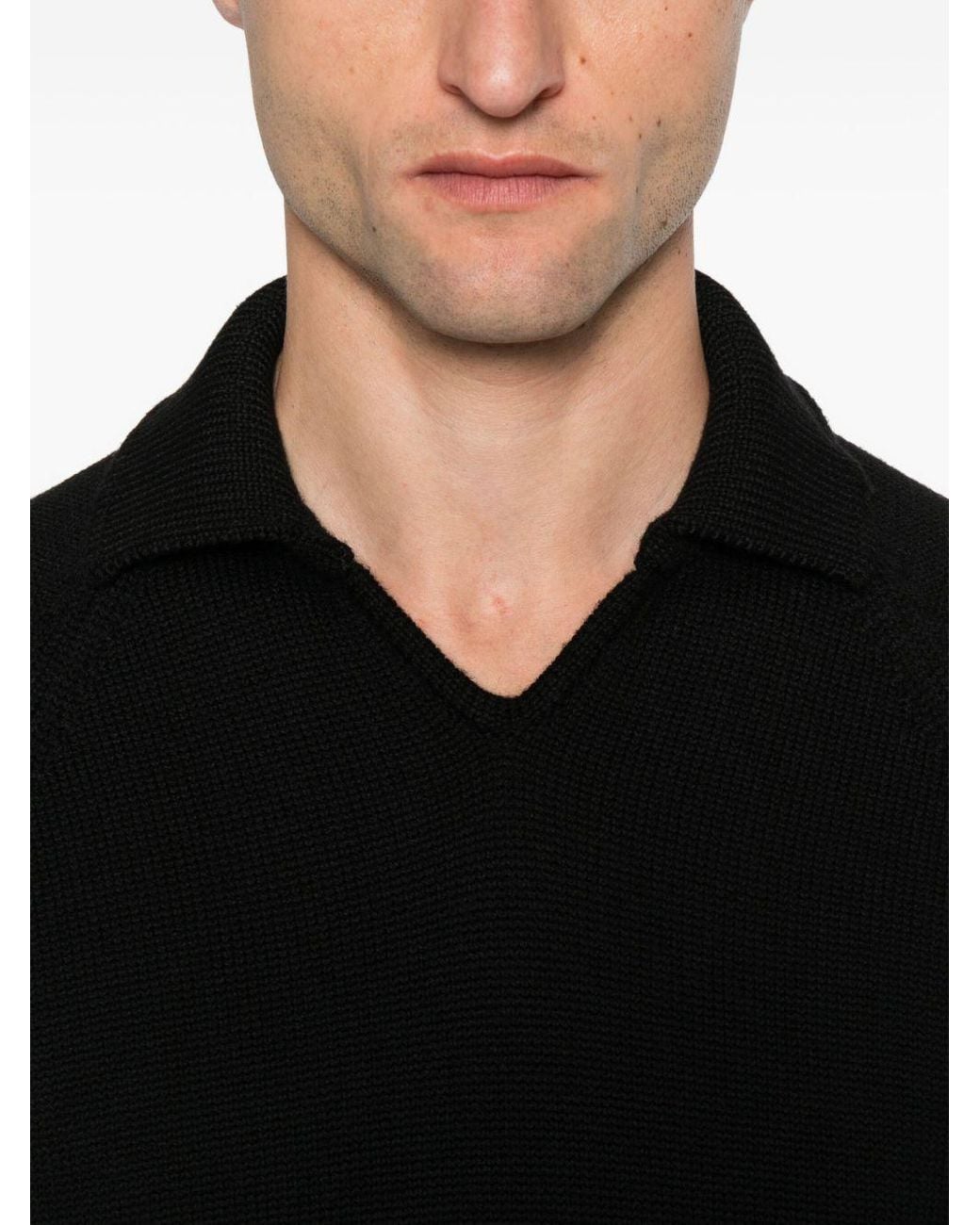 Zanone Black Sweaters for men