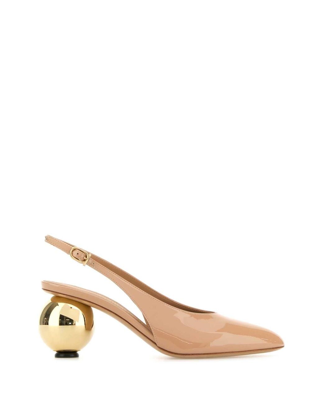 Ferragamo Natural Slingback Pumps