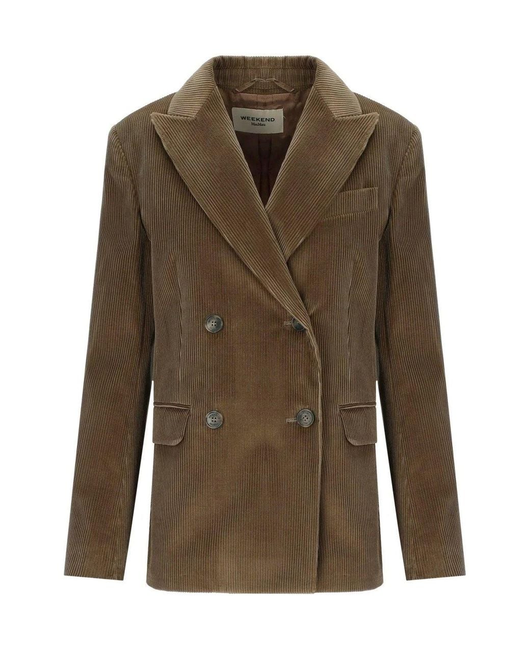 Weekend by Maxmara Green Katanga Double Breasted Blazer