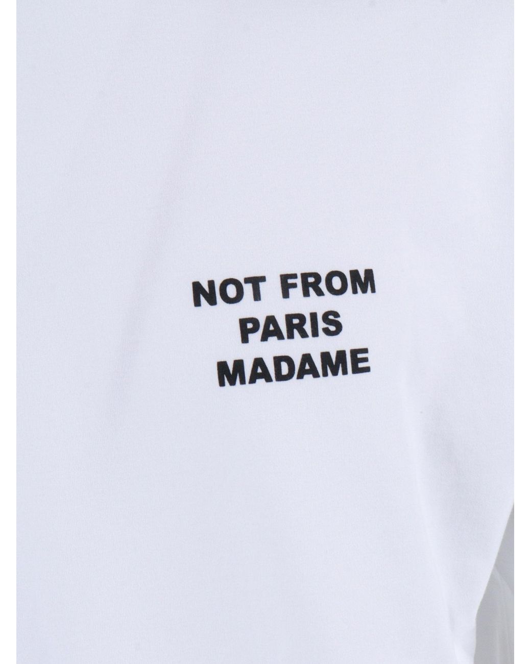 Drole de Monsieur White Optic Bold Slogan T Shirt