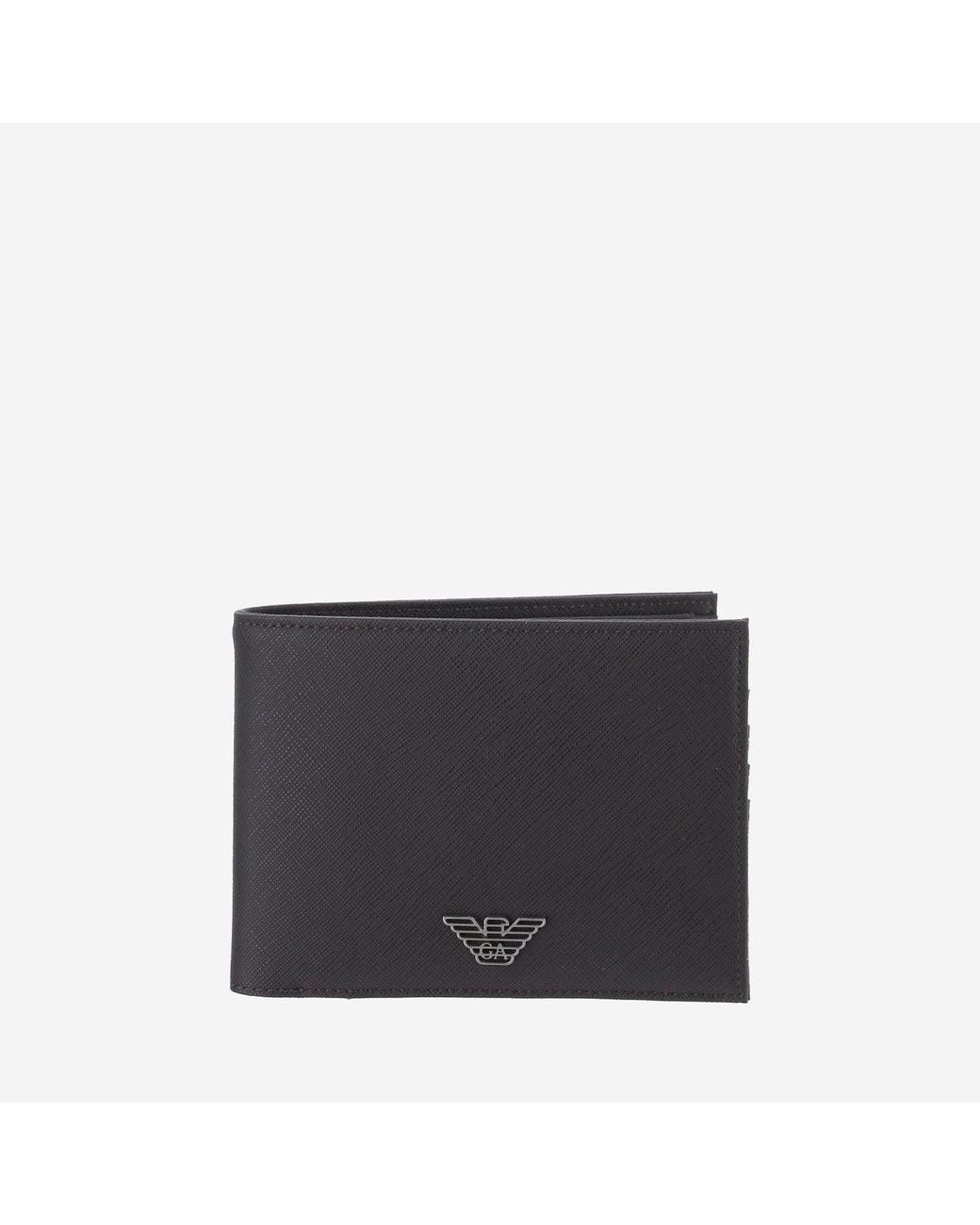 Emporio Armani Black Wallets With Logo