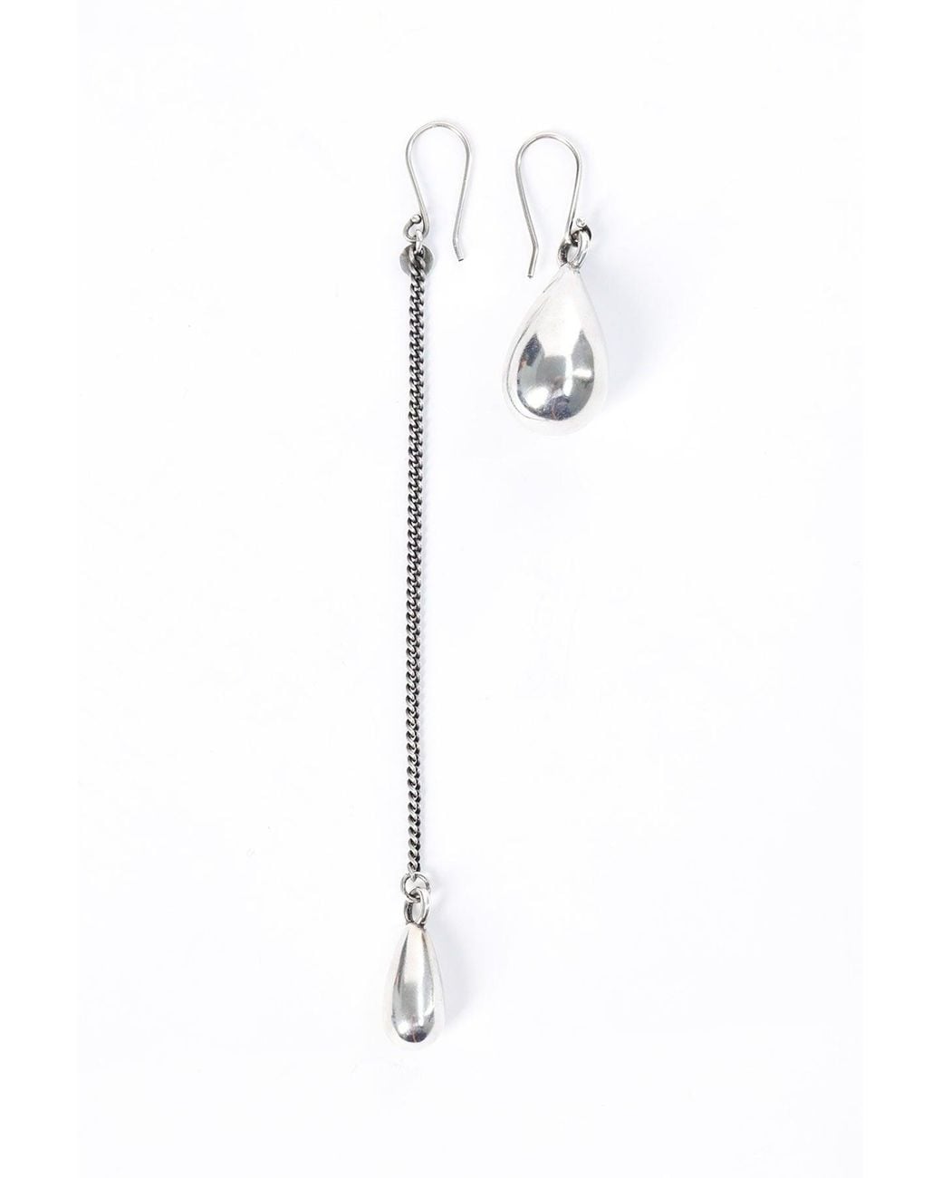 Ann Demeulemeester Metallic Judith Earring Pearl + Earring Chain (Pair)