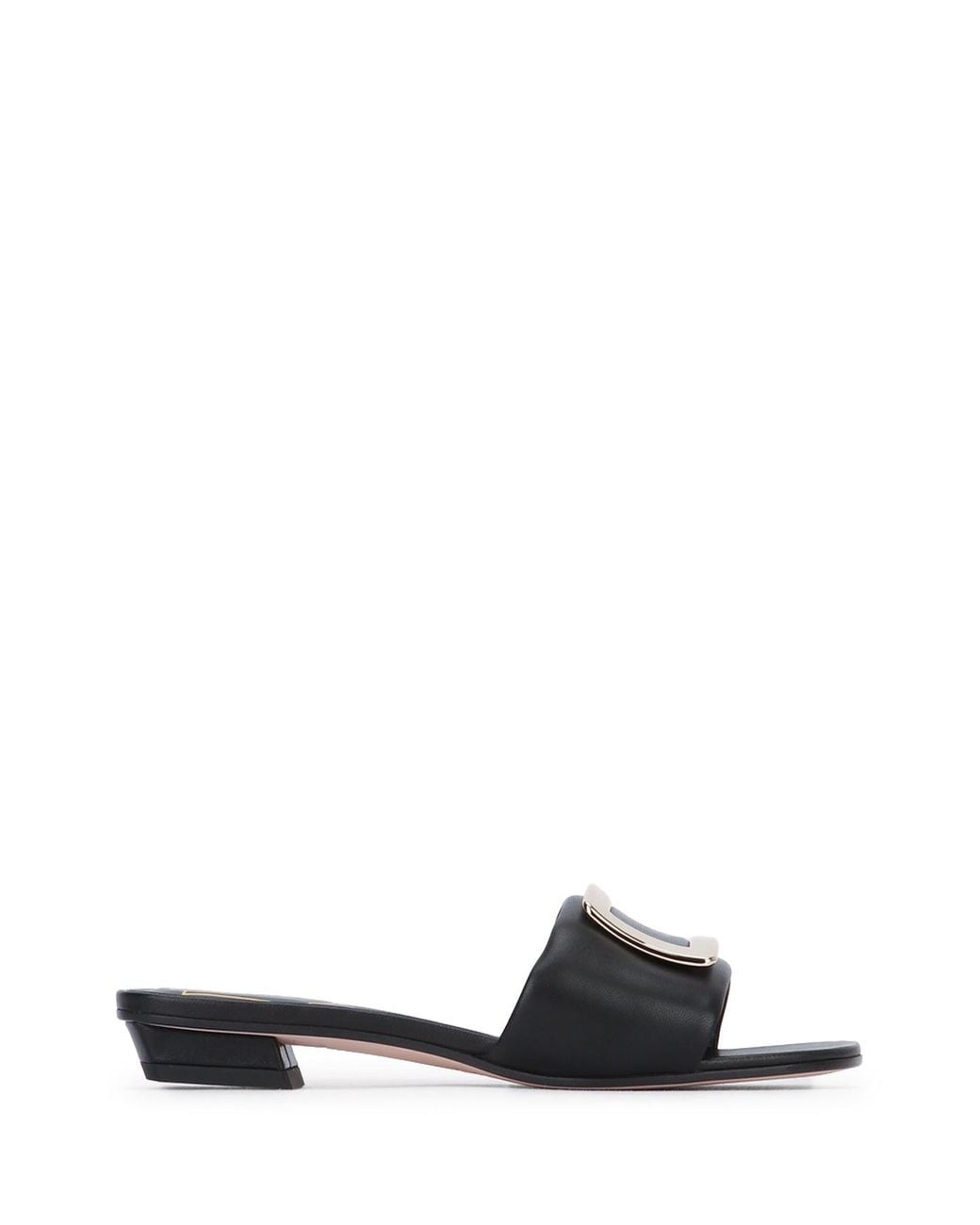 Roger Vivier Black Slip On Heels