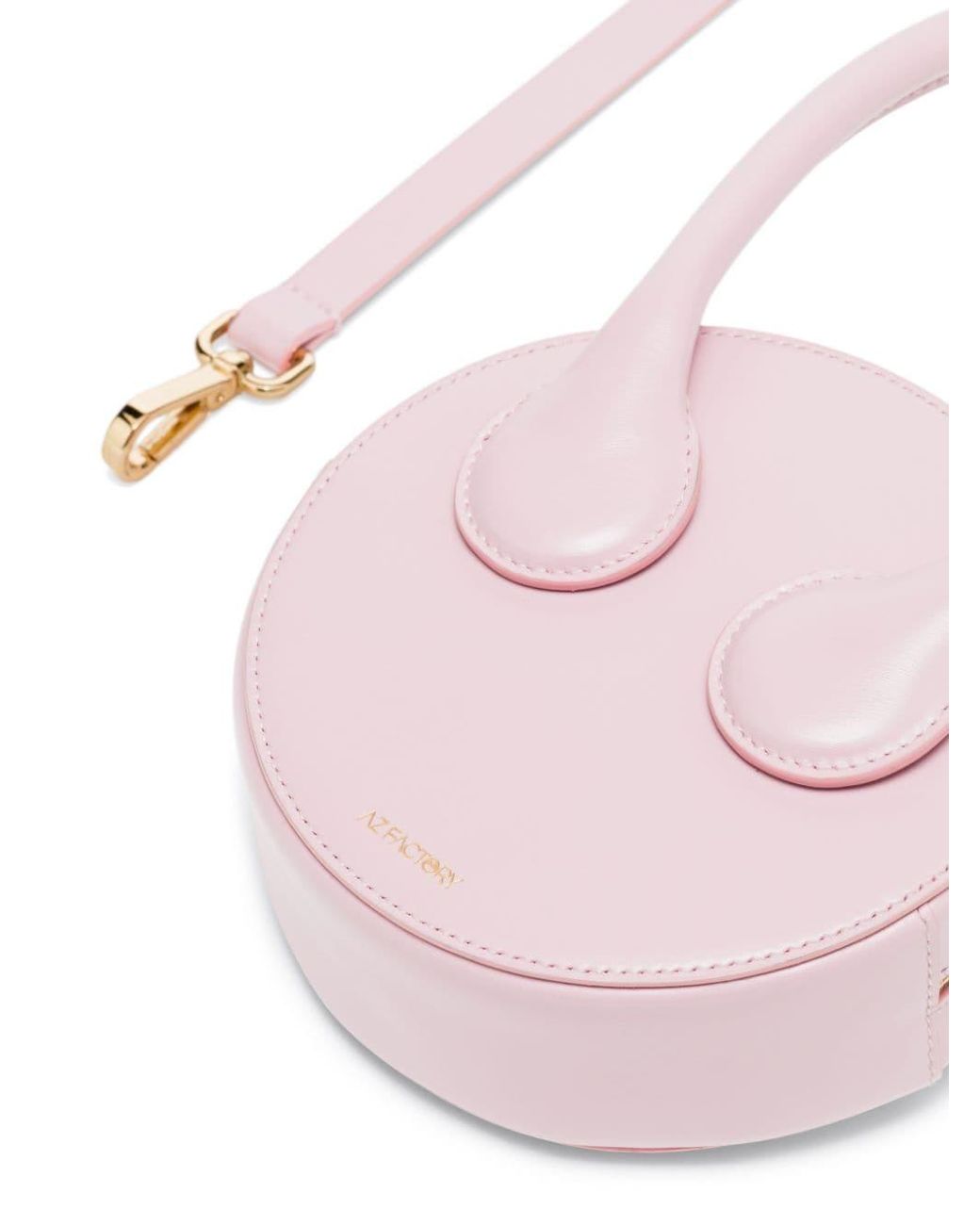 Az Factory By Ester Manas Pink Round Leather Mini Bag