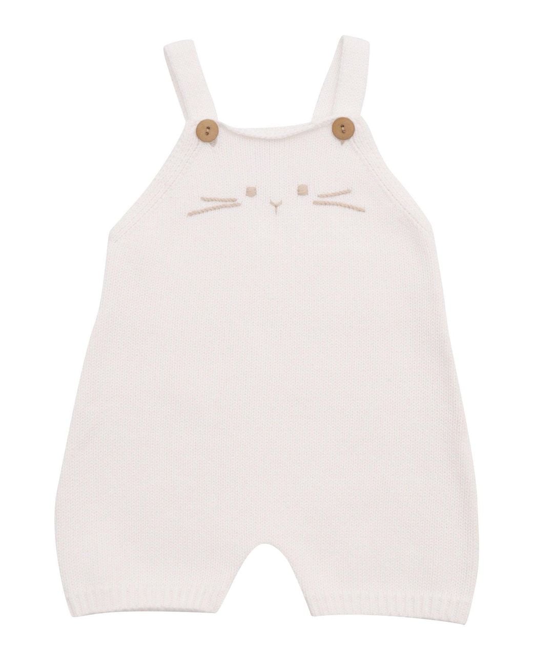 Teddy & Minou White Completo Tricot+Body