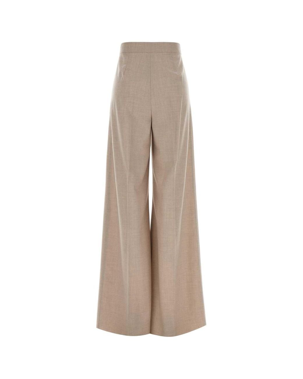 Max Mara Natural Tailored Pleated Pants