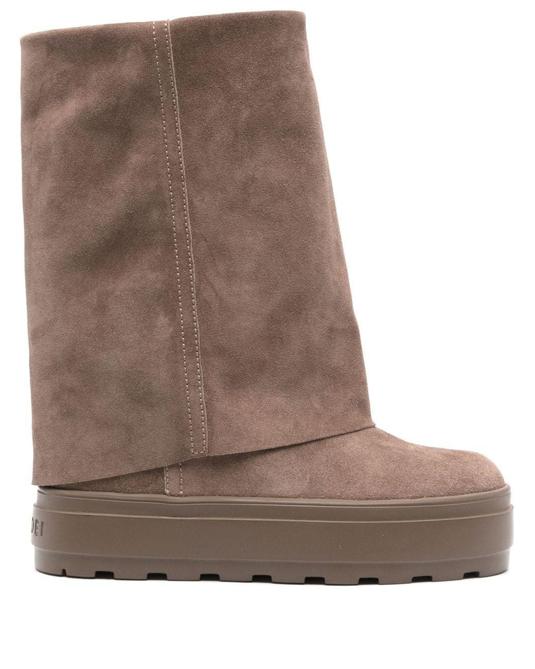Casadei Brown Suede Double-Face Boots