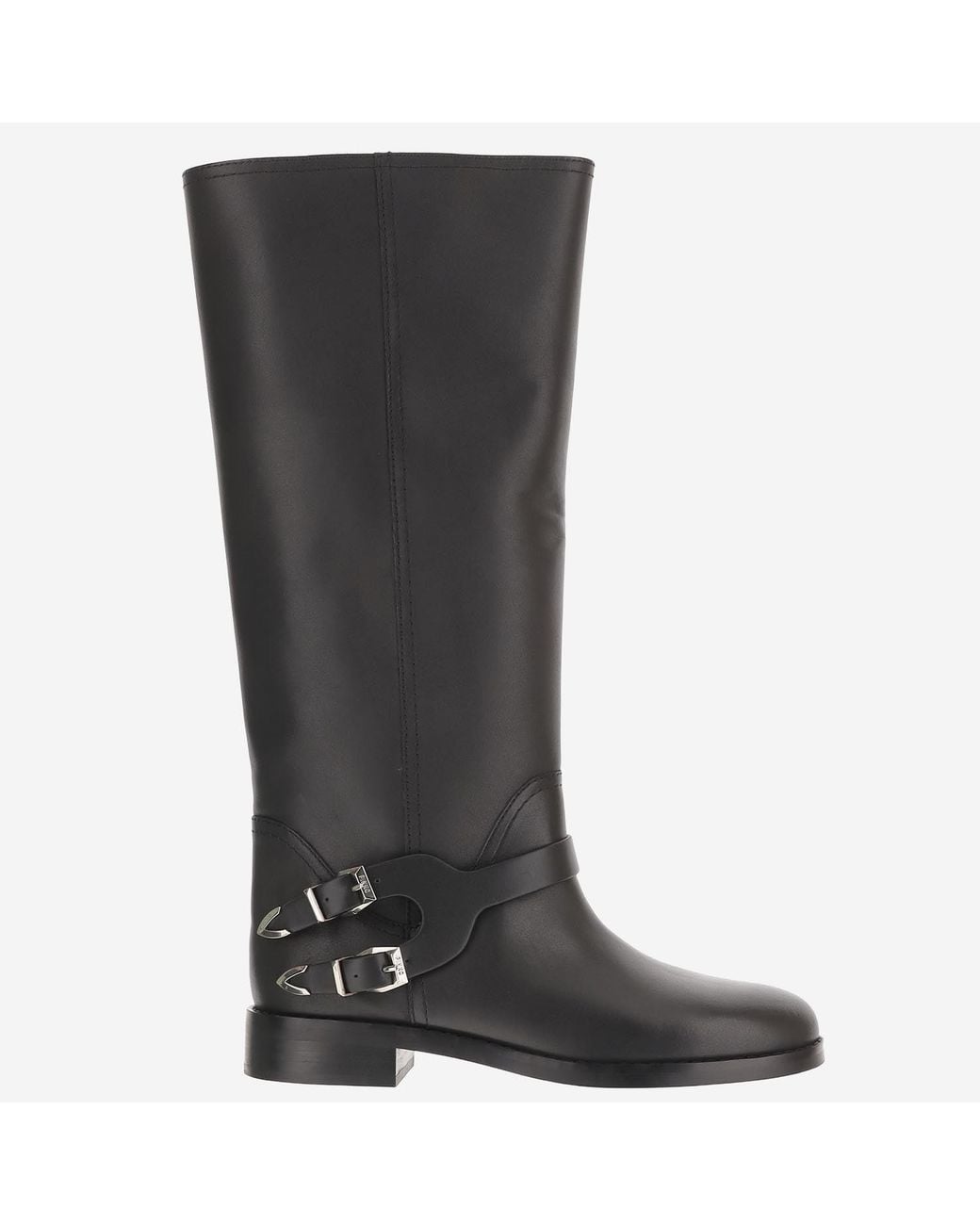 Pinko Gray Boots Cheval Leather Upper: Cow