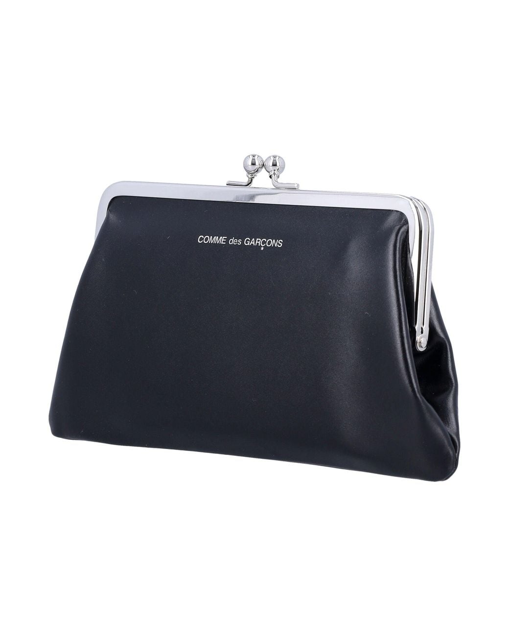 Comme des Garçons Blue Medium Kiss-Clasp Purse