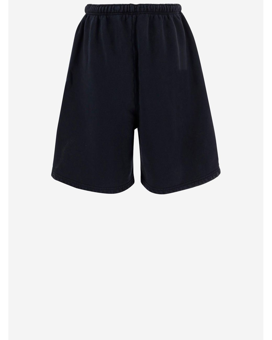 Willy Chavarria Blue Cotton Shorts With Logo for men