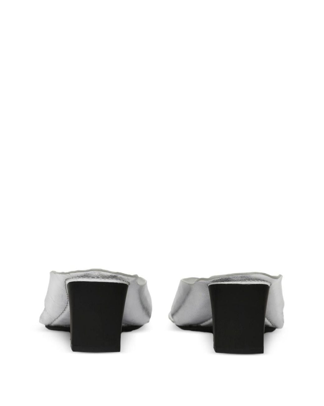 MM6 by Maison Margiela White Thong Heel Sandals