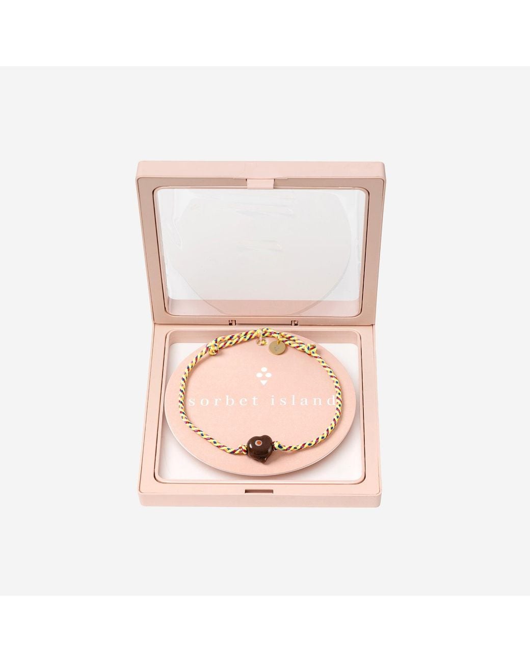 Sorbet Island White Guardian Bracelet With Glass Bead