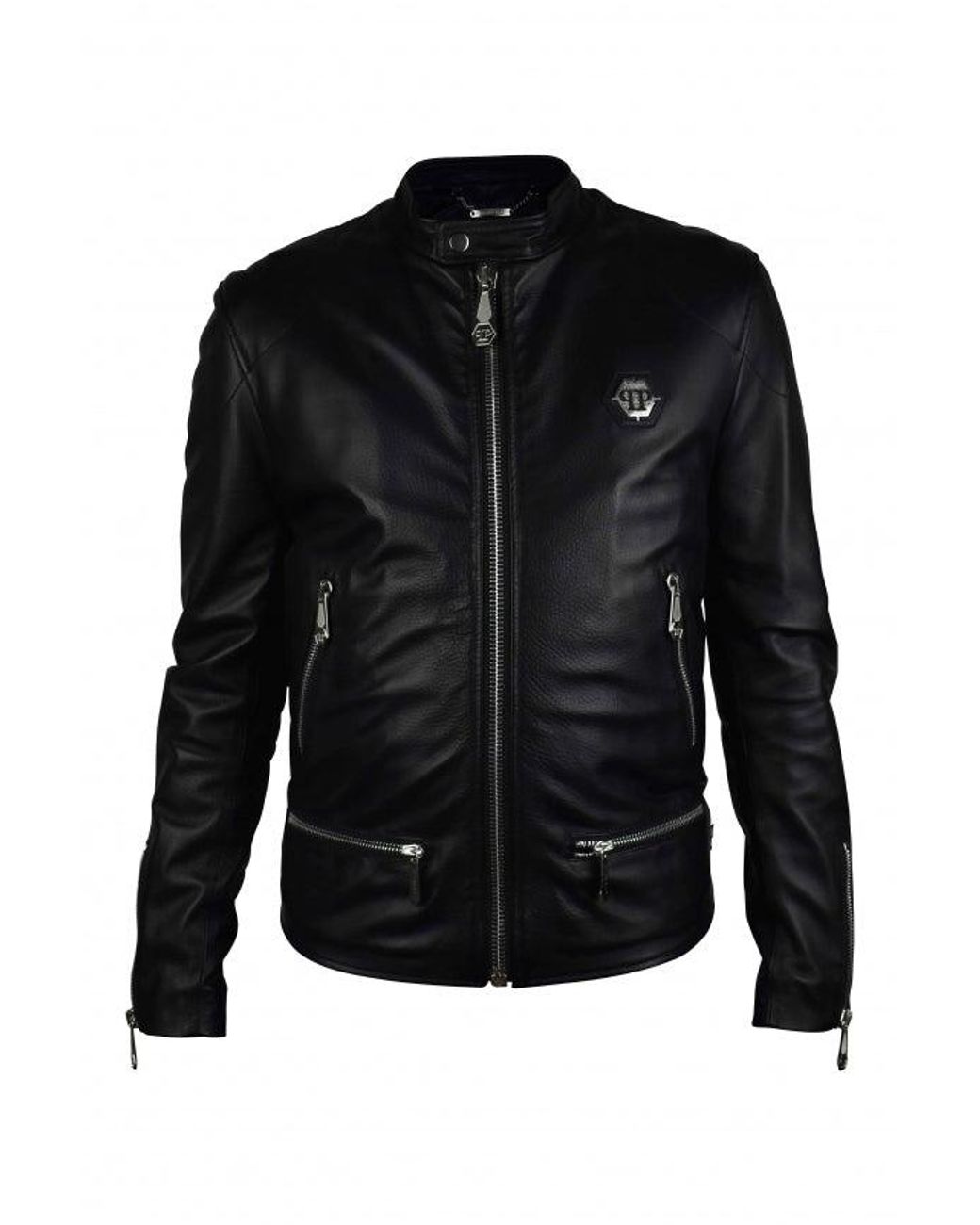 Philipp Plein Black Biker Jacket