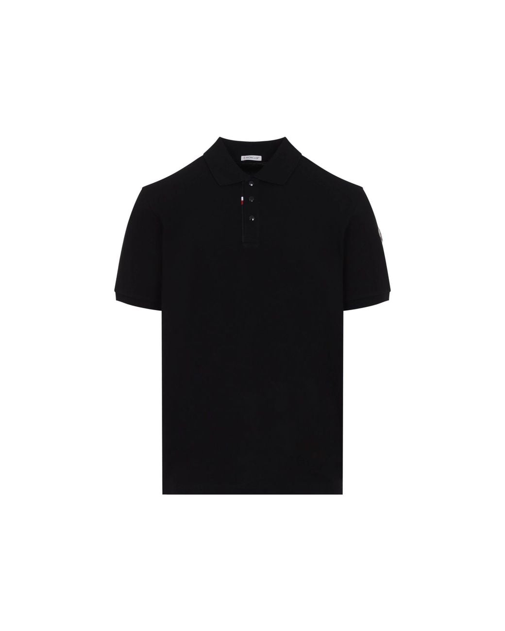 Moncler White Cotton Polo