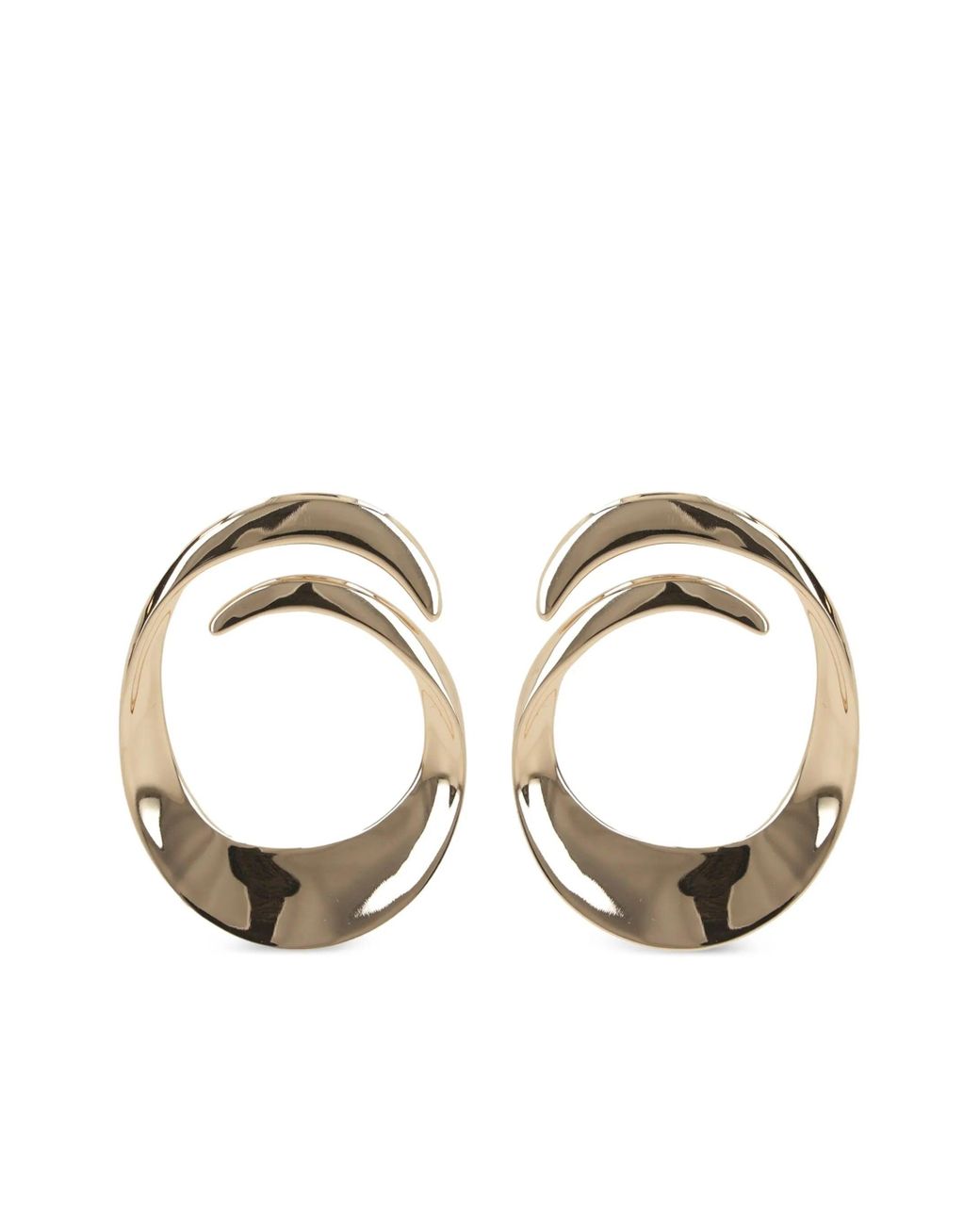 Self-Portrait Metallic Tone Brass Earrings