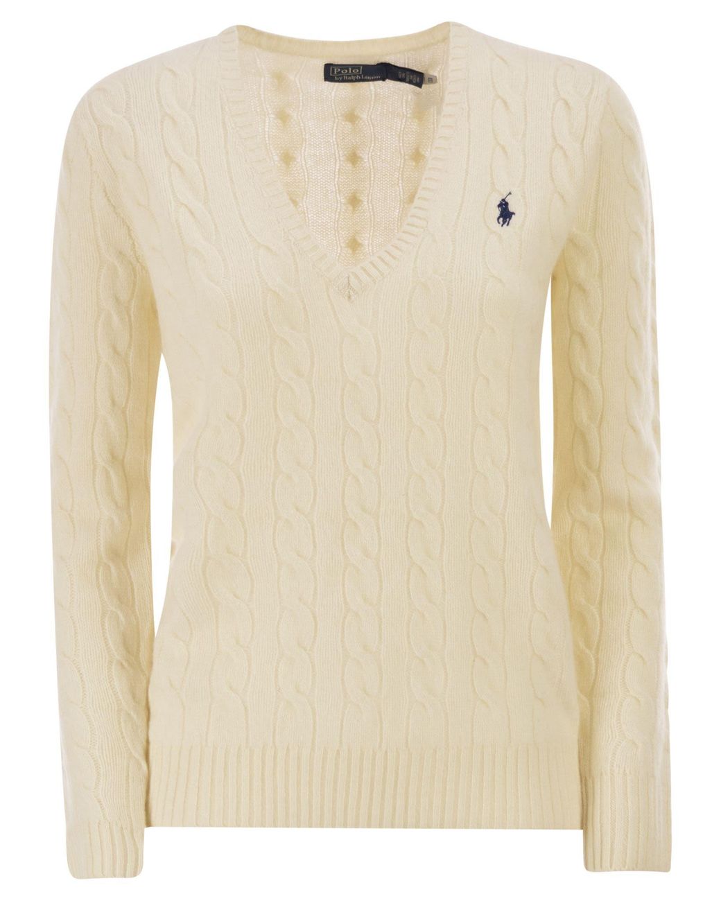 Polo Ralph Lauren Natural Wool And Cashmere Cable Knit Jumper