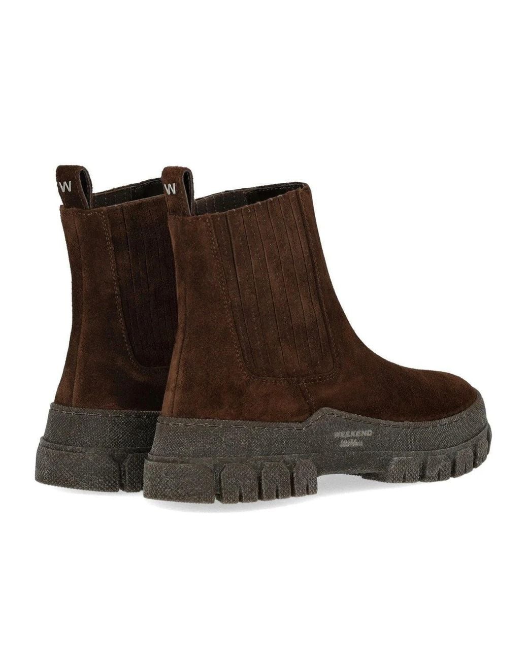 Weekend by Maxmara Brown Genepi Dark Chelsea Boot