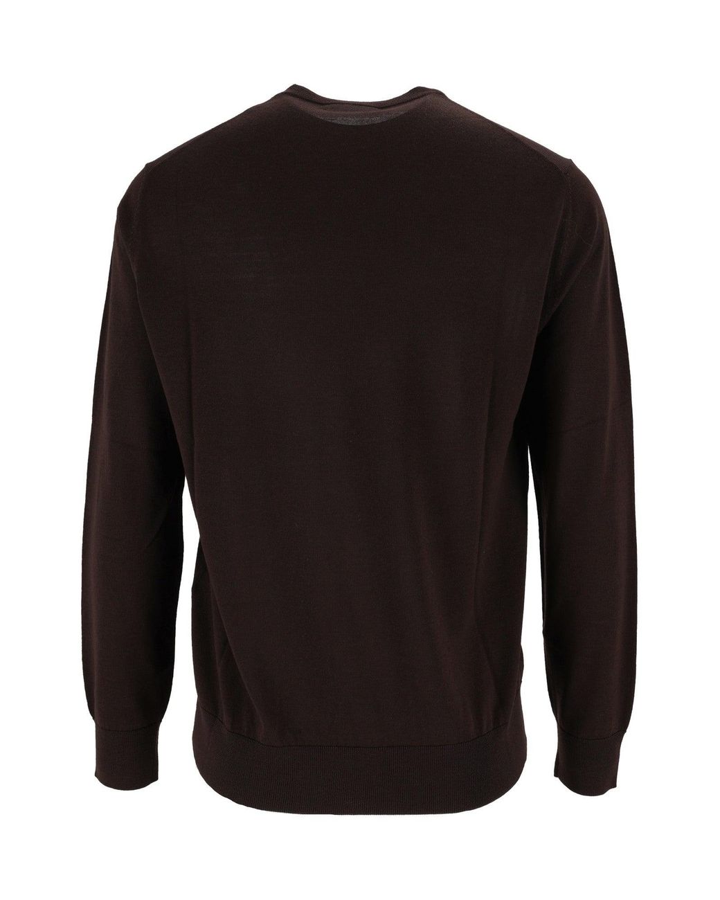 Ballantyne Black Wool Round-Neck Sweater for men