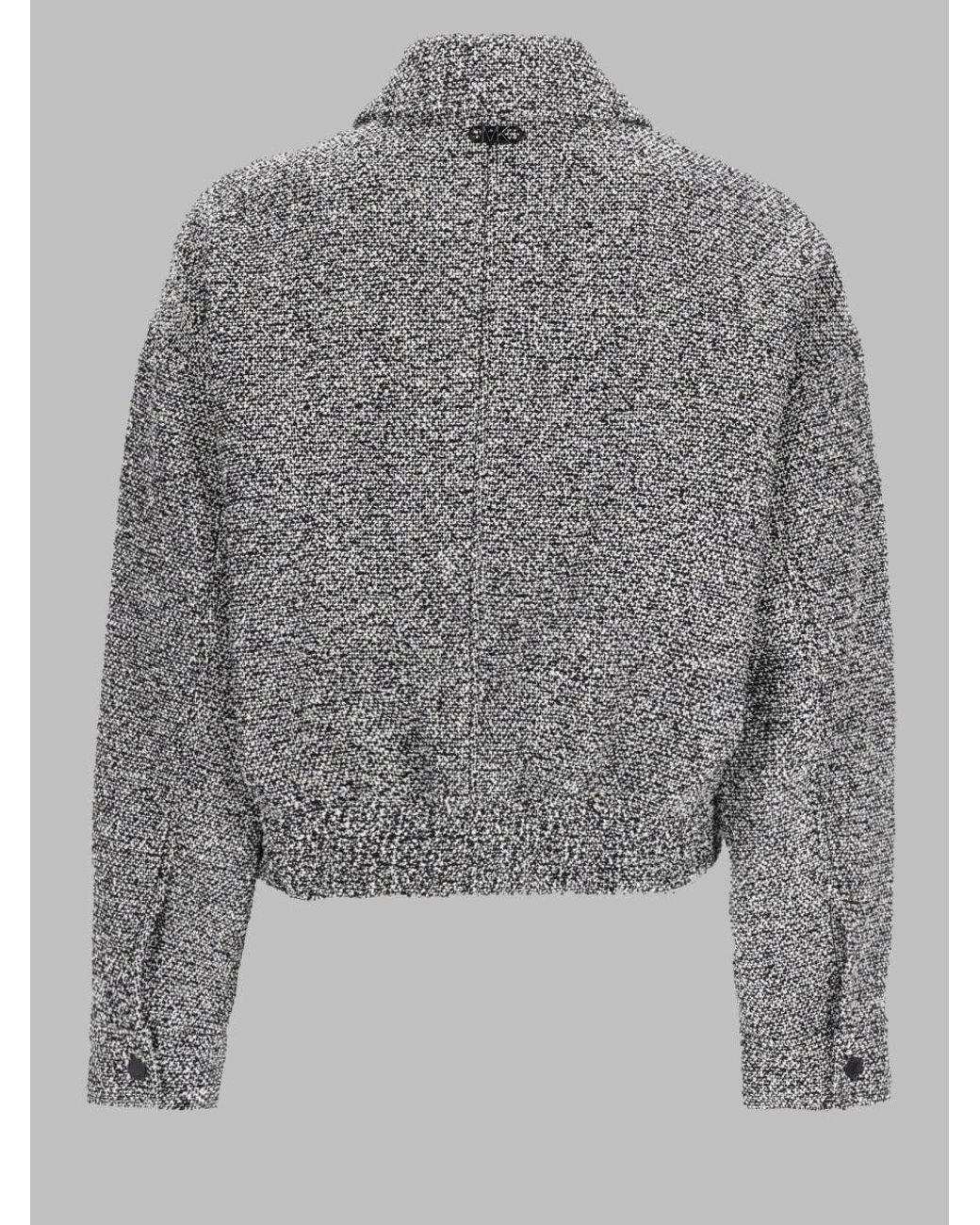 MICHAEL Michael Kors Gray Cotton Bomber Jacket Trench & Raincoats
