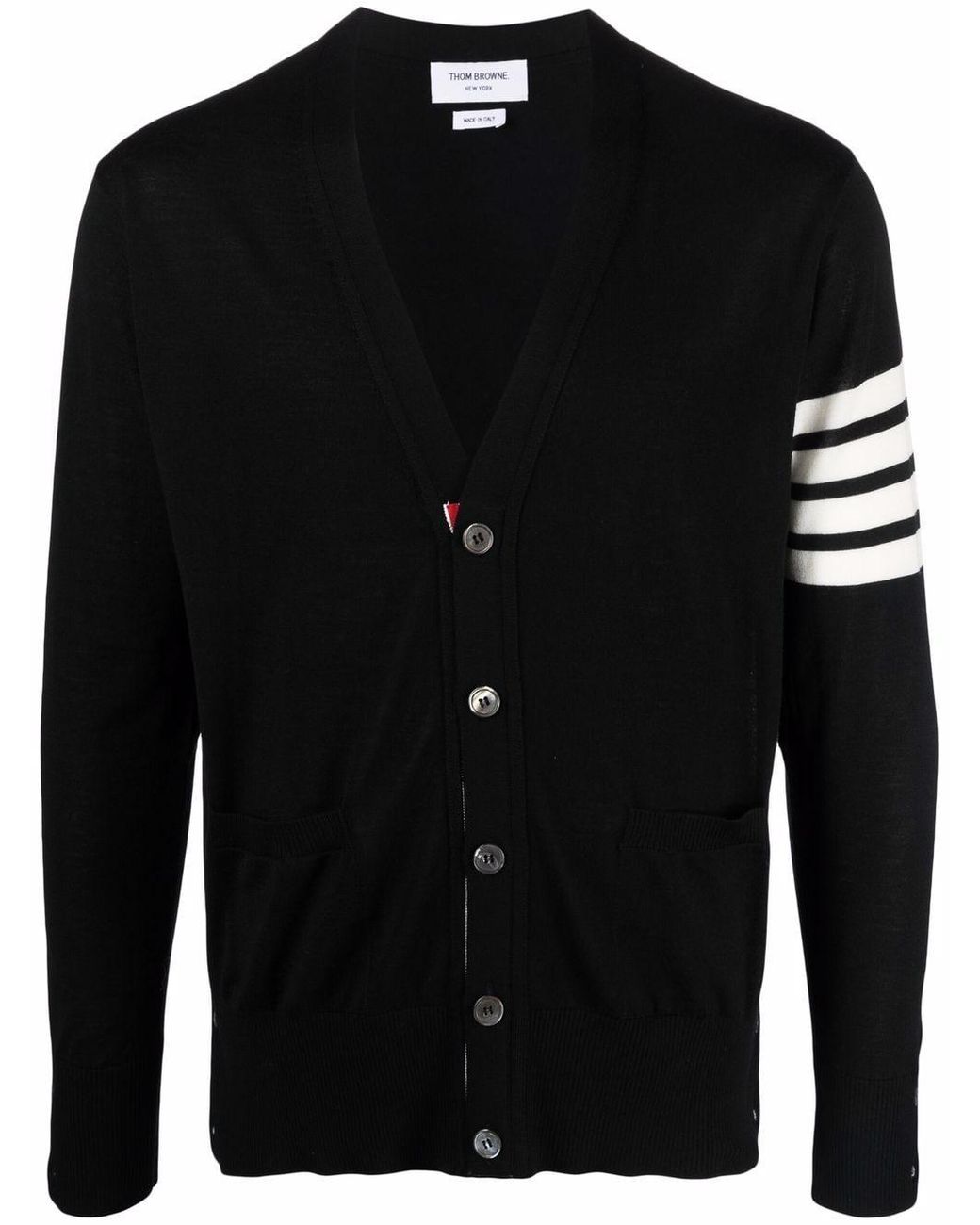 Thom Browne Intarsia Vest in het Black voor heren