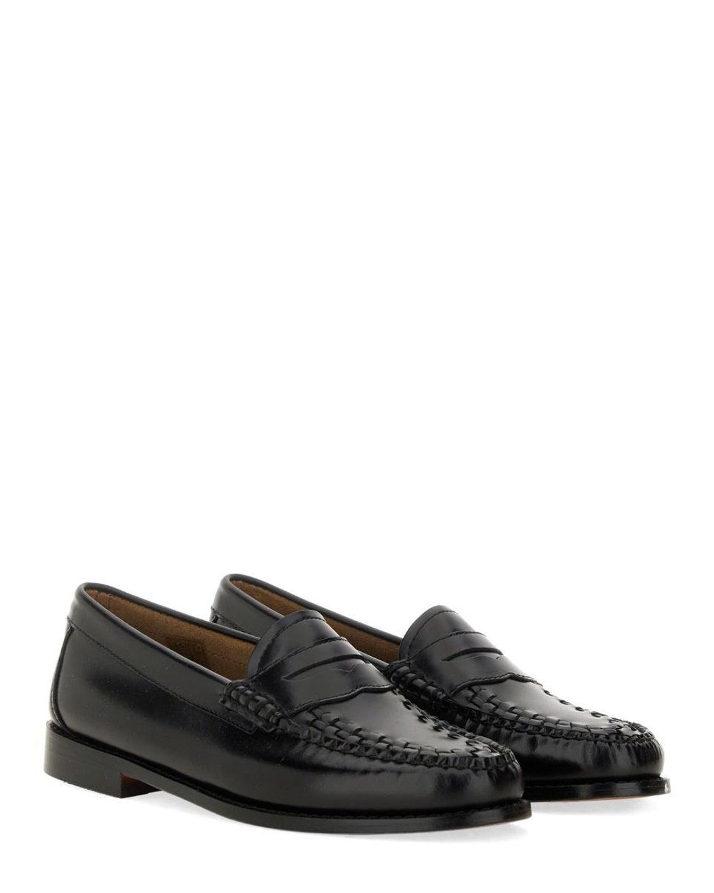 G.H.BASS Black Classic Leather Penny Loafer