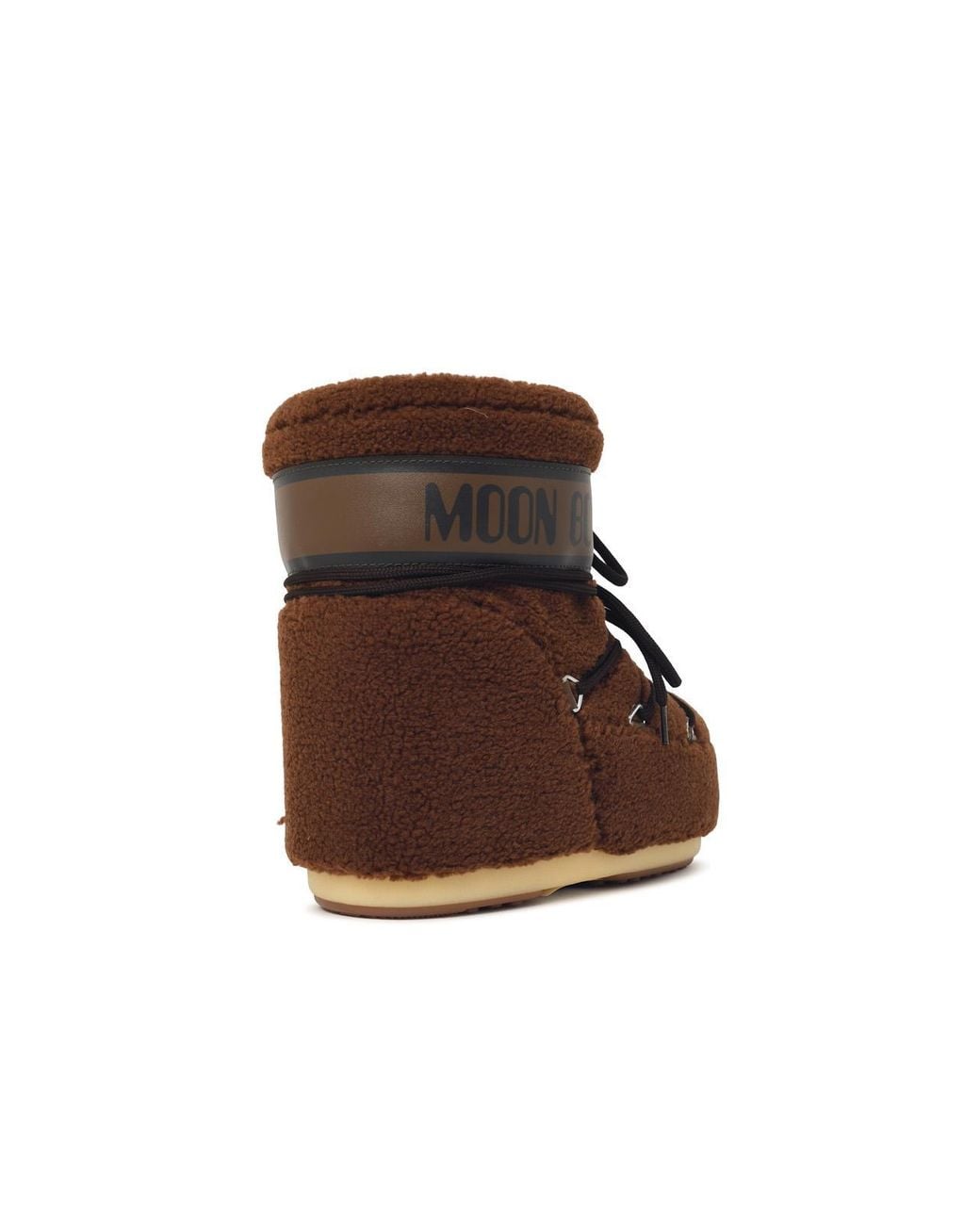 Moonboot Brown 'Mb Icon Low Fleece' Teddy Boots