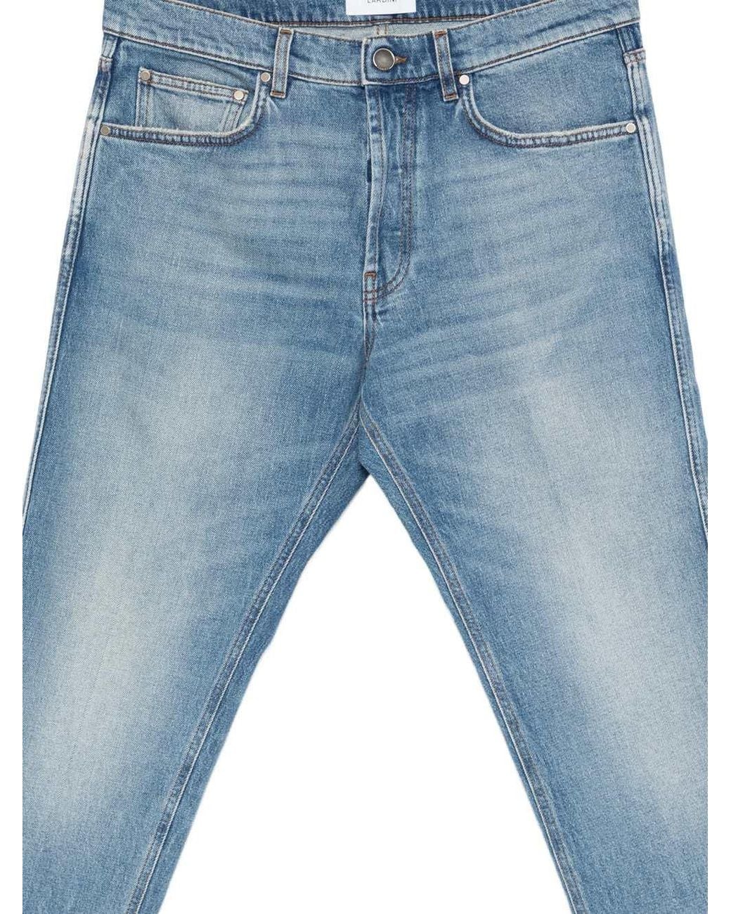 Lardini Blue Jeans With Pockets for men
