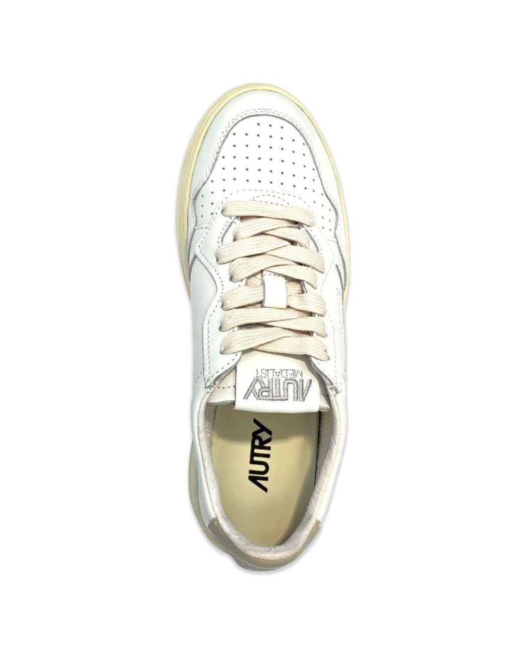 Autry White Medialist Low Sneakers