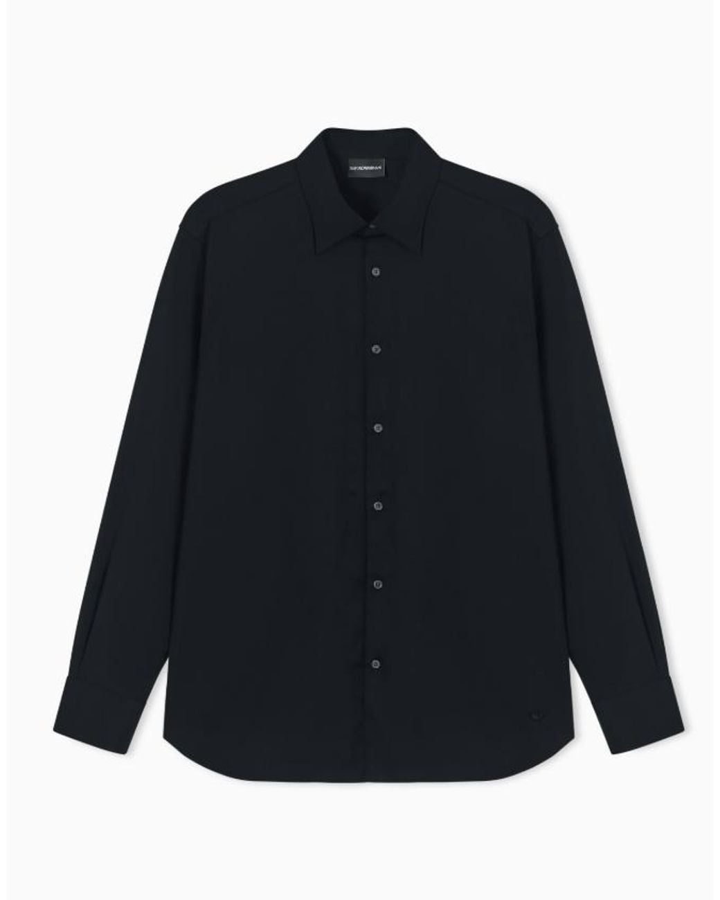 Emporio Armani Blue Pima Shirt