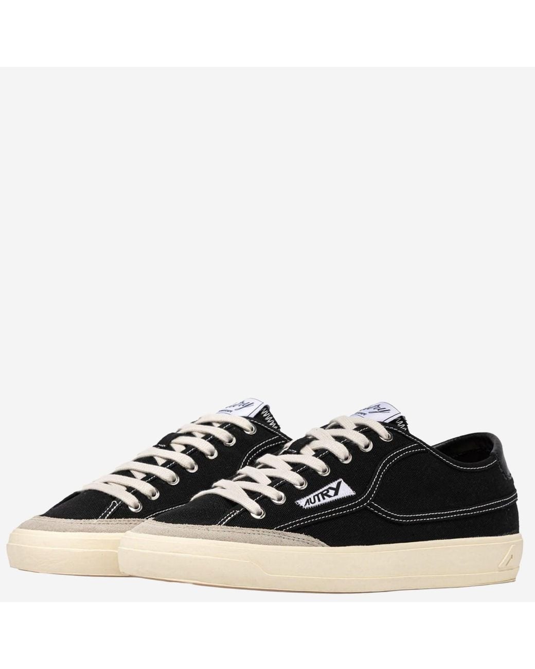 Autry Black Windscape Low Canvas Sneakers for men