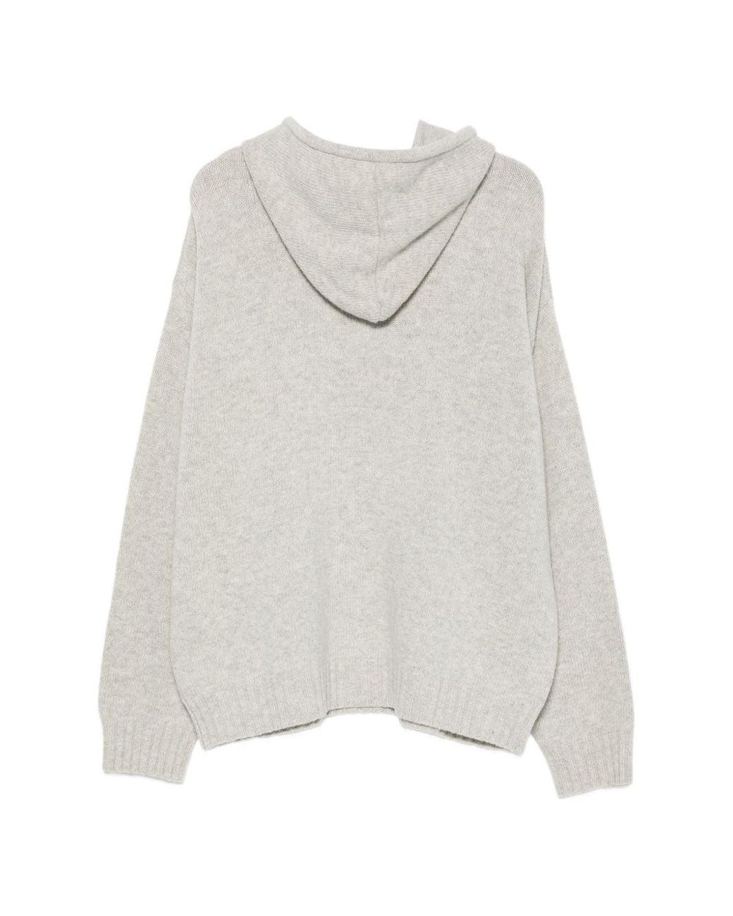 MM6 by Maison Margiela White Wool Crewneck Sweater