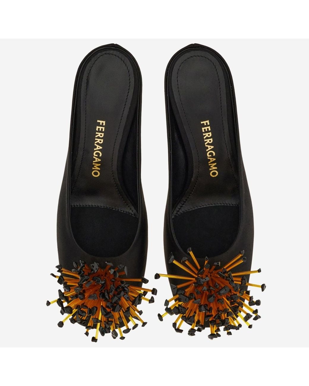 Ferragamo Brown Heeled Mules