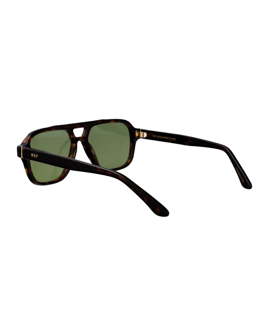Retrosuperfuture Green Havana Acetate Sunglasses